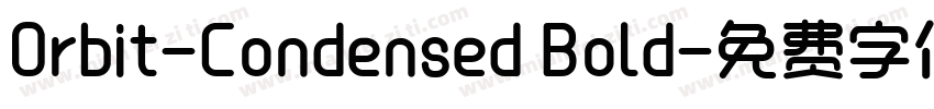 Orbit-Condensed Bold字体转换